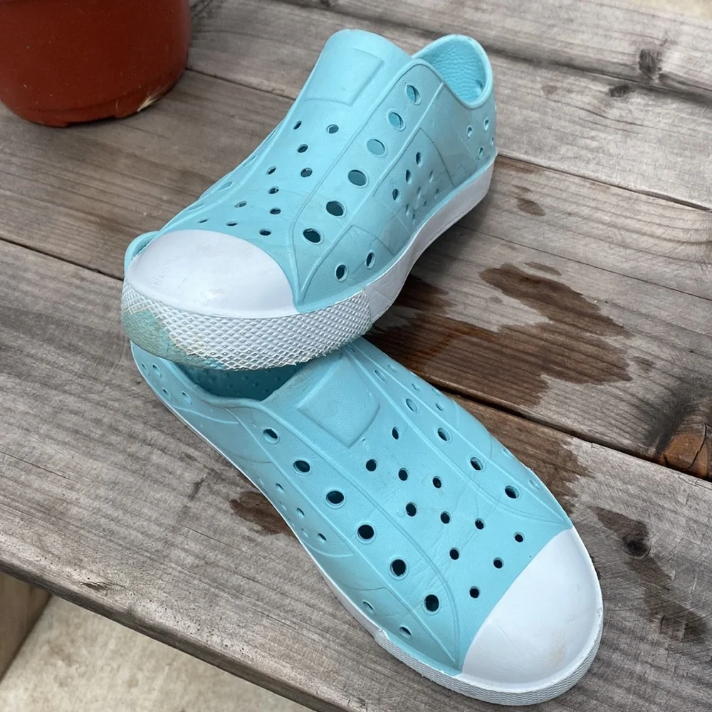 DSG Light Blue Eva Slip On Water Shoes Size 3